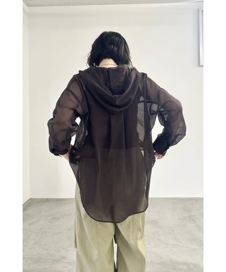 FOSI. ★ sheer karami hoodie  shirt