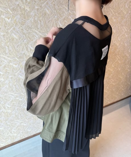 RISLEY ★ back pleated pullover