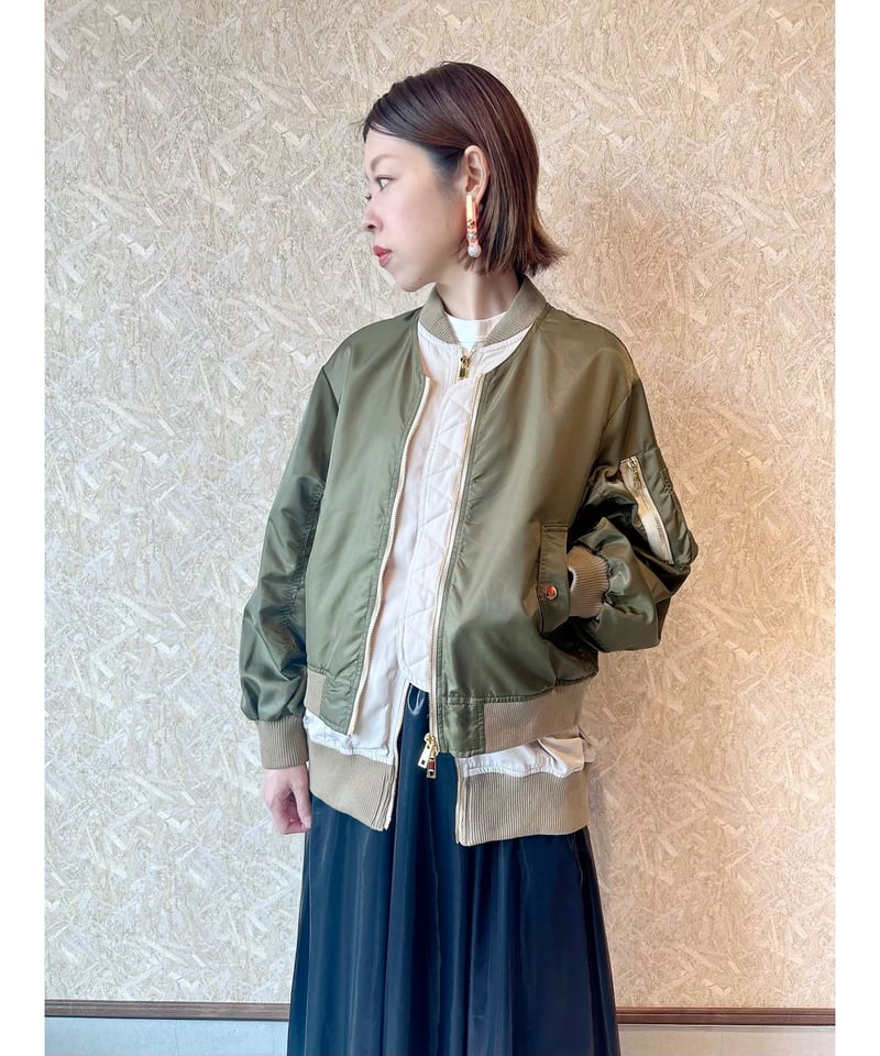 新品未使用risleyレース袖ma1 ベストにも Risley（リズレー）の「レイヤードMAー1（MA-1）」 - WEAR