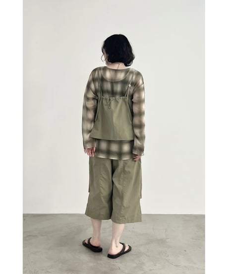 FOSI. ★ shirring nylon camisole