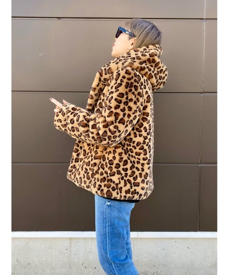 Le Melange ★ leopard eco fur short coat