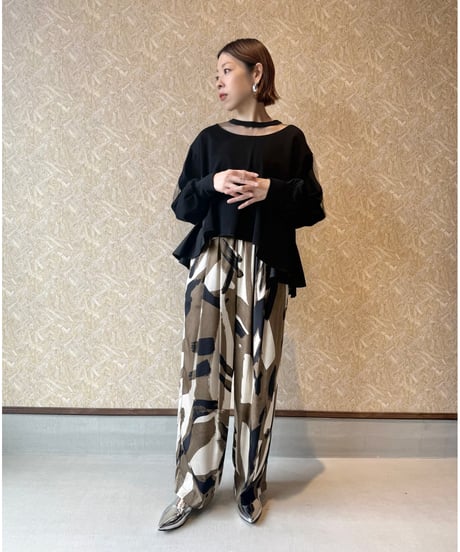 CHIGNON ★ paint wide pants