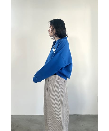 FOSI. ★ half zip logo sweat poncho