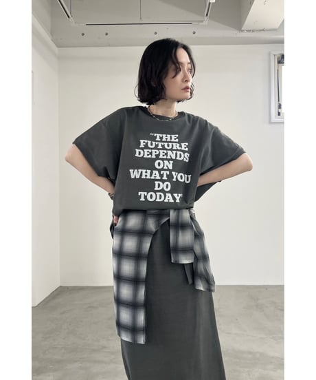 FOSI. ★ 2way logo print T-shirt