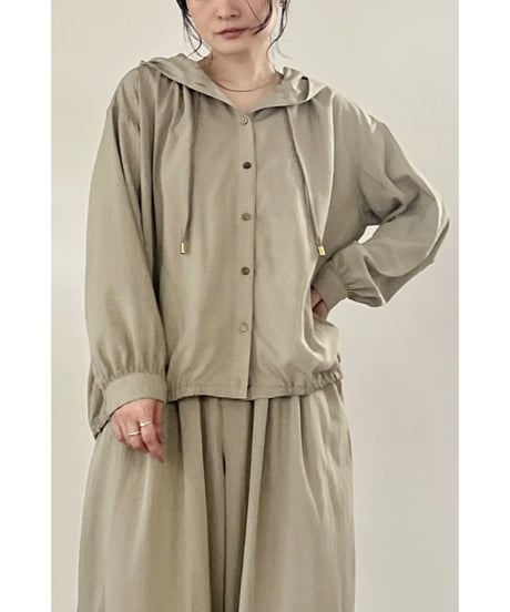 MICHNESS ★ hoodie gather blouson