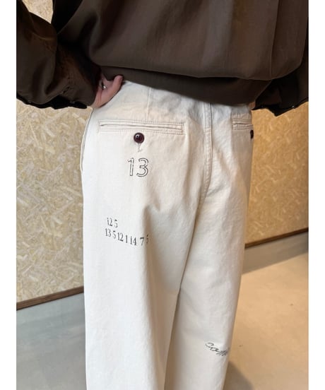 Le Melange ★ cotton twill graphic  pants