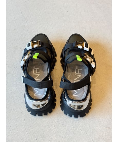 MANA ★ back belt sneaker