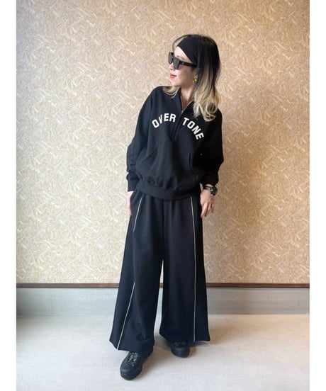 FOSI. ★ half zip logo sweat poncho