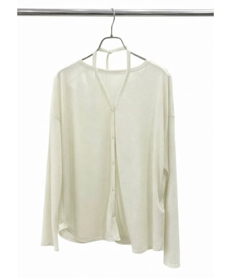 FOSI. ★ halter neck sheer cardigan