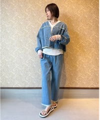 mink chair ★ fringe denim pants
