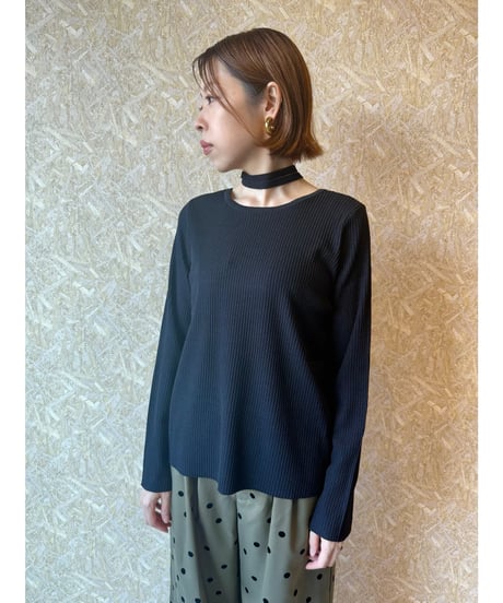 CHIGNON ★ 2way choker knit poncho