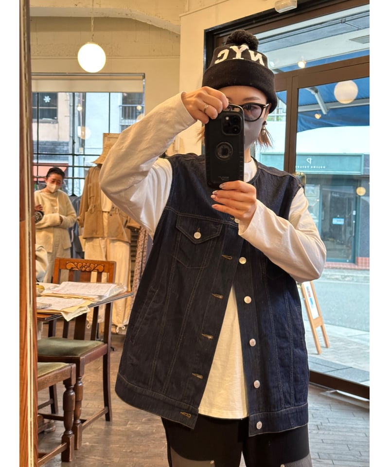 LE MELANGE デニムベスト CATEGORY LE MELANGE | selectshop kusukusu