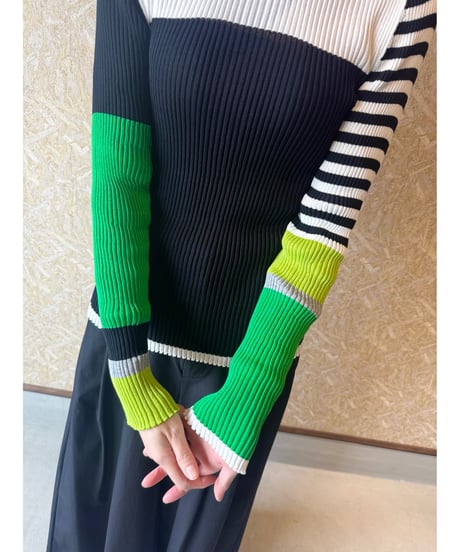 RISLEY ★ bi-color 2way knit