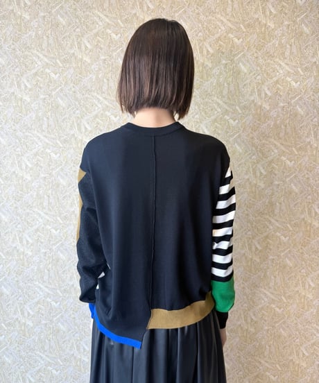 RISLEY ★ bi-color 2way cardigan