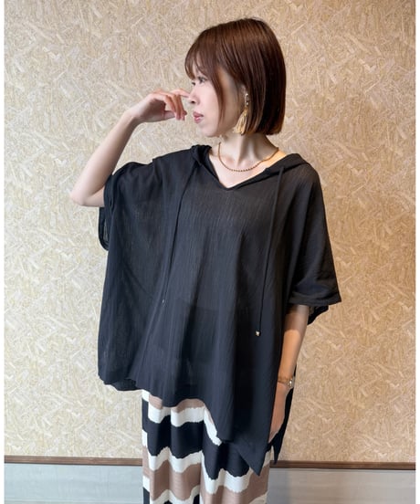 CHIGNON ★ sheer mesh poncho