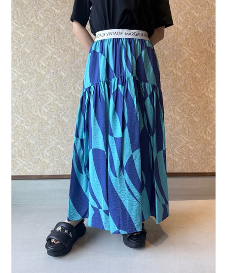 MARGAUX VINTAGE ★ geometric W logo skirt