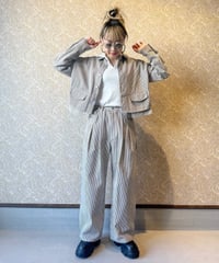 FOSI. ★ pocket design cropped shirt