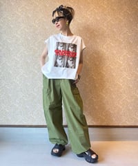 MARGAUX VINTAGE ★ photo print nosleeve T-shirt