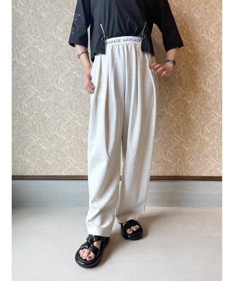 MARGAUX VINTAGE ★ logo west tuck  pants