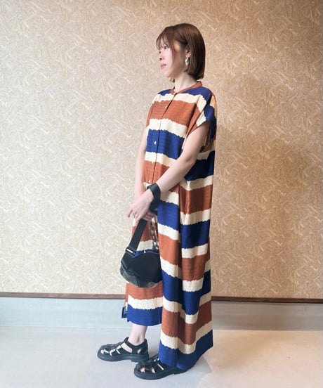 CHIGNON ★ oriental border shirt one-piece