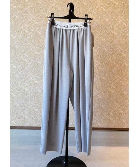 MARGAUX VINTAGE ★ waist logo tuck pants