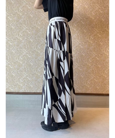 MARGAUX VINTAGE ★ geometric W logo skirt