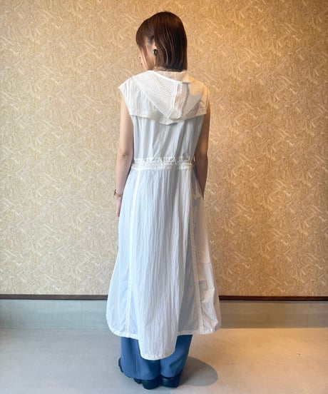 RISLEY ★ long sheer gilet one-piece
