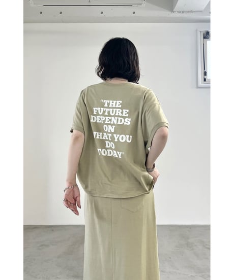 FOSI. ★ 2way logo print T-shirt