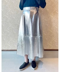 Margaux Vintage ★ metallic leather skirt