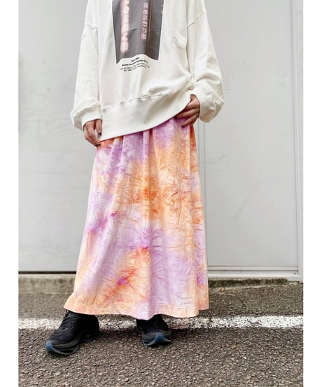 CHIGNONSTAR ★ tie dye velours skirt