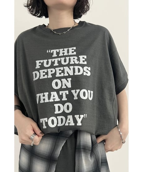 FOSI. ★ 2way logo print T-shirt