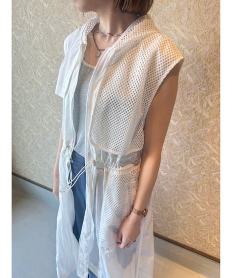 RISLEY ★ long sheer gilet one-piece
