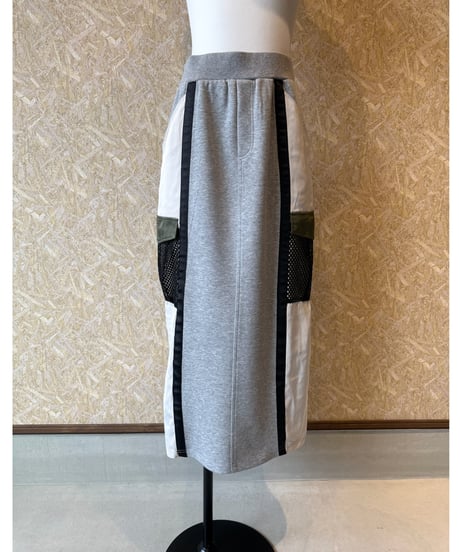 RISLEY ★ bi-color zip skirt