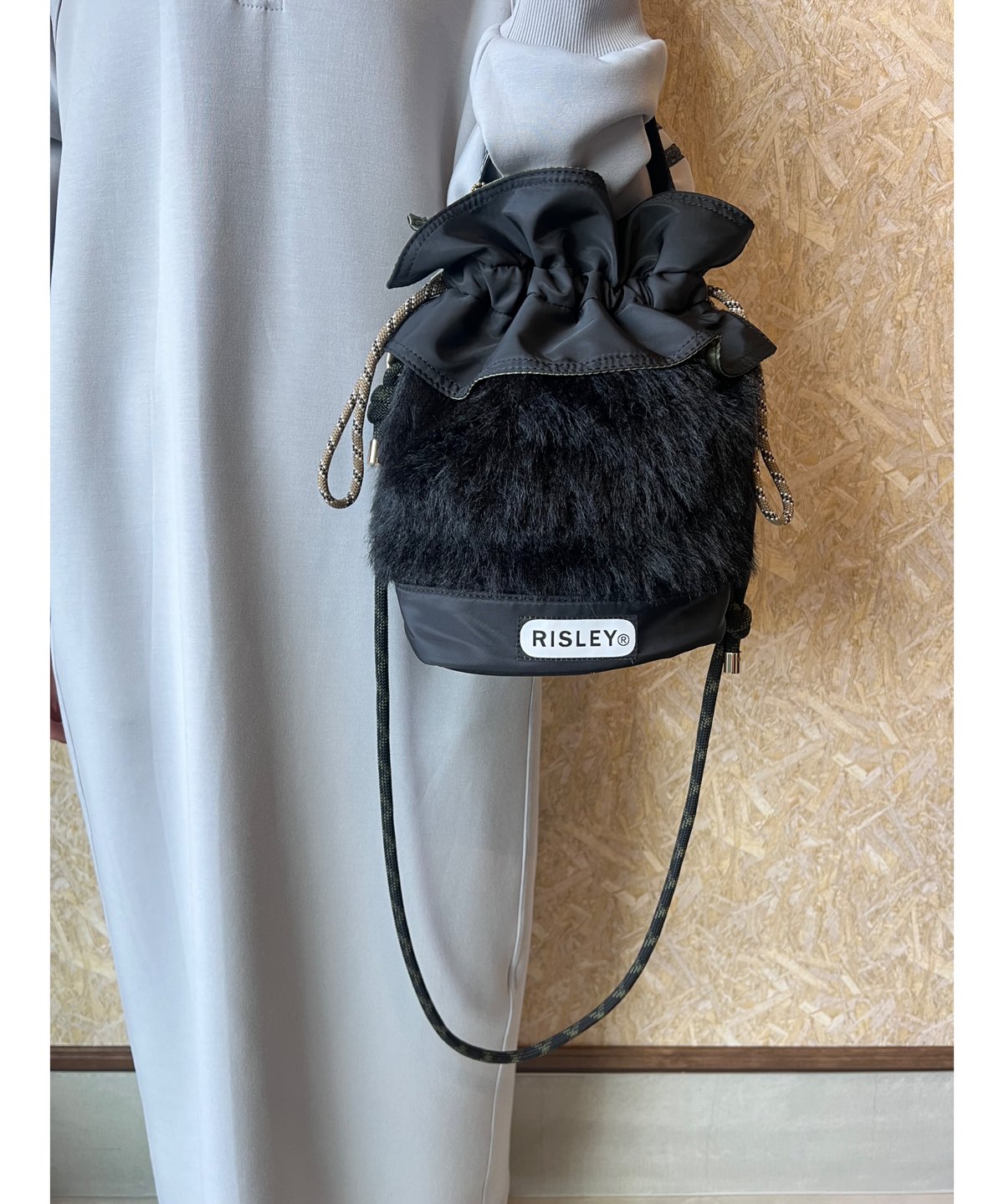 RISLEY リズレー Triangle fur bag R2503-FQB45】Triangle fur quilt mini bag（174098
