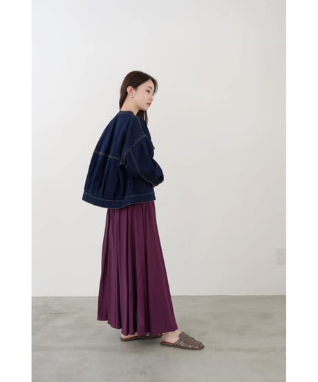 mink chair ★ no collar cocoon denim JK