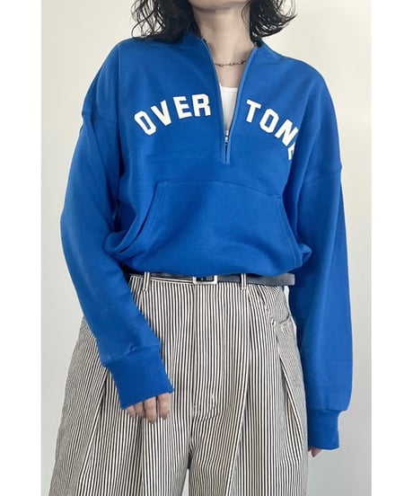FOSI. ★ half zip logo sweat poncho