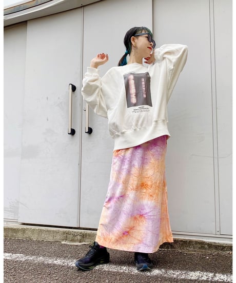 CHIGNONSTAR ★ tie dye velours skirt