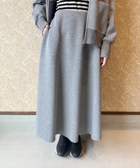 MICHNESS ★ velours line flare skirt