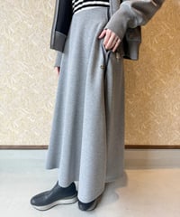 MICHNESS ★ velours line flare skirt