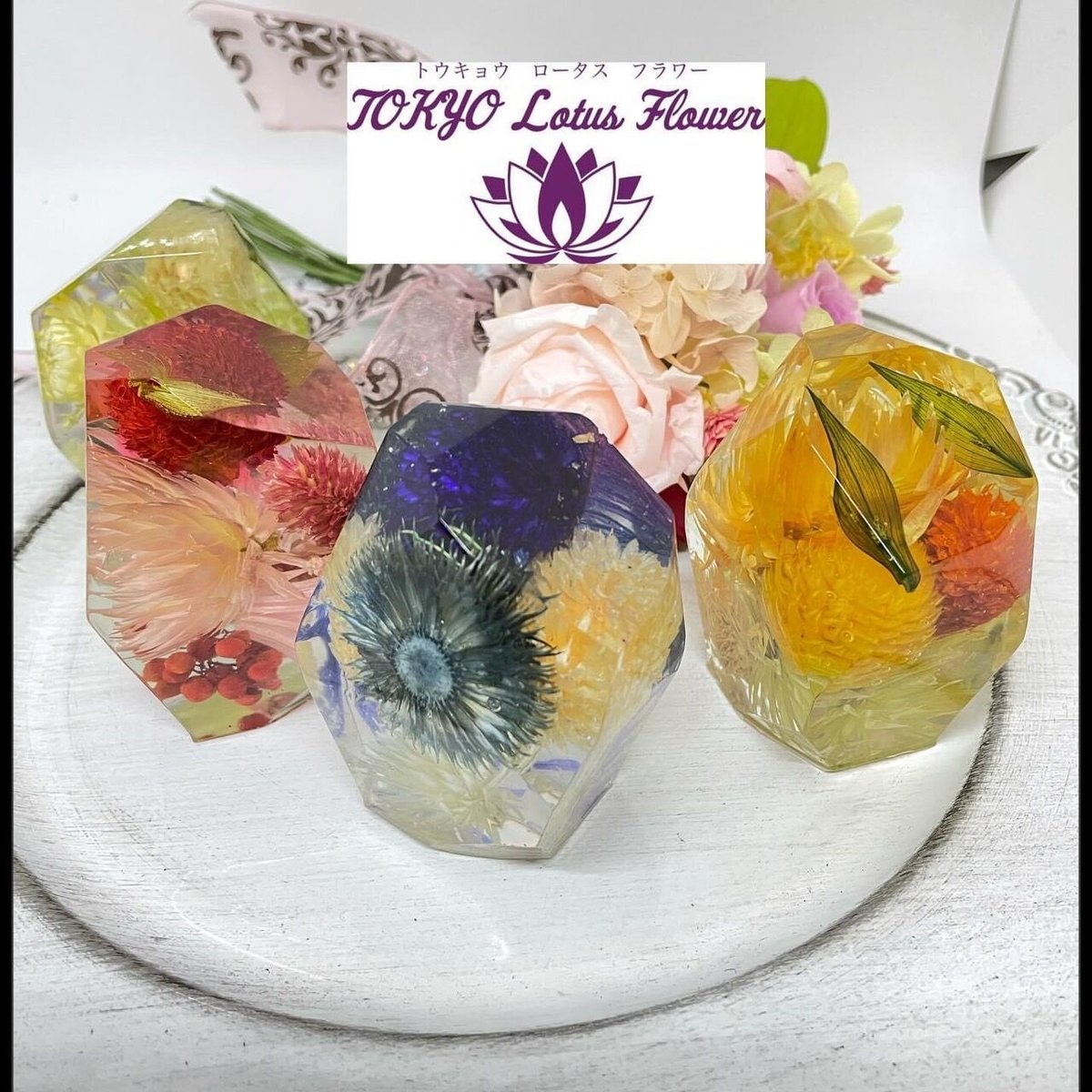 ◆ハーバリウム ＃51 まあるい宝石箱 ラグジュアリー.:*:・ ◇ハーバリウム ＃51 まあるい宝石箱 ラグジュアリー.:*:・