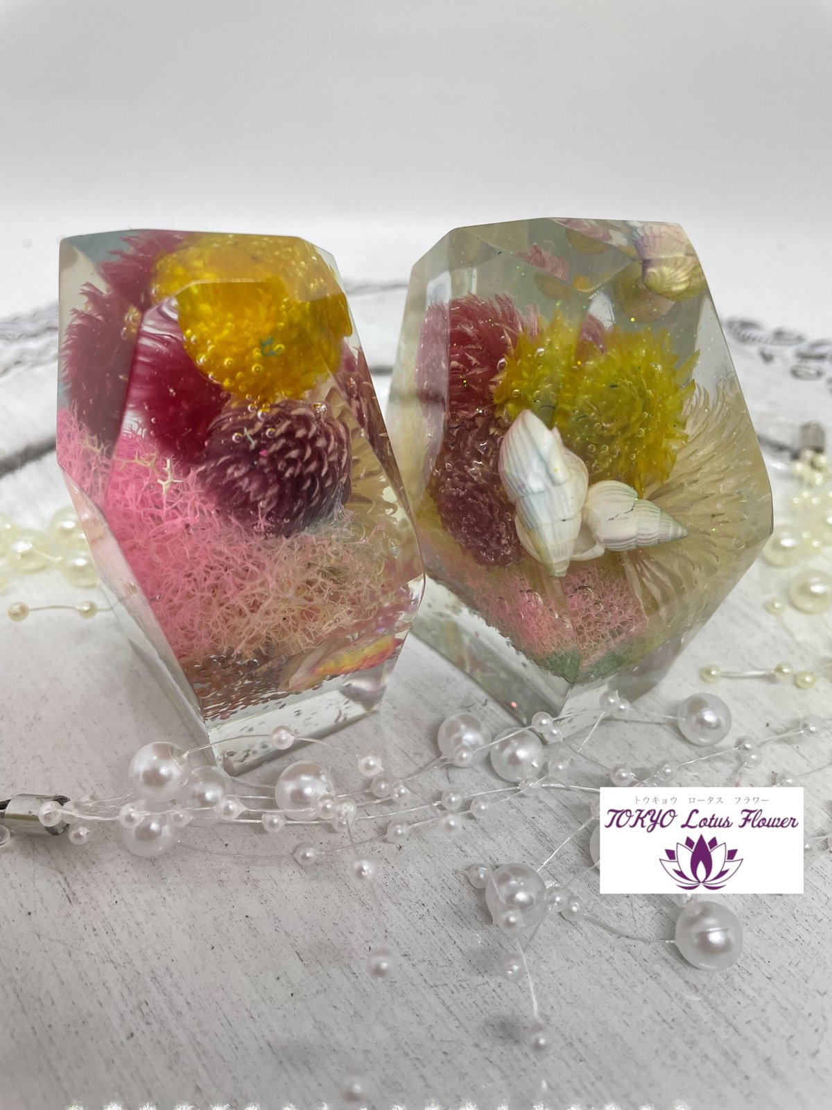 固まるハーバリウムの鉱石型(カチカチ) | TOKYO Lotus Flower®︎