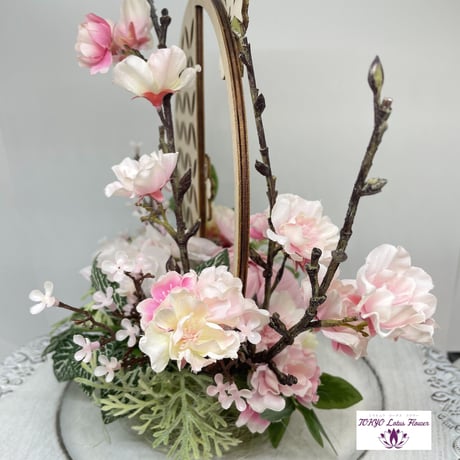 【再入荷！】アーティフィシャルフラワー桜のプレート🌸360度美しい