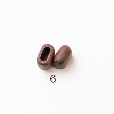 b-045-6_____END CAPS　6㎜幅　ブビンガ