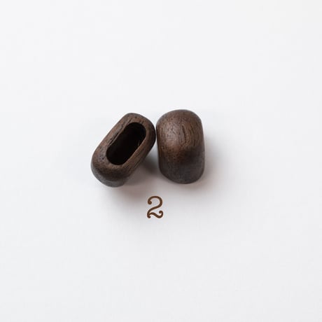 b-044-2_____END CAPS　6㎜幅　ウオールナット