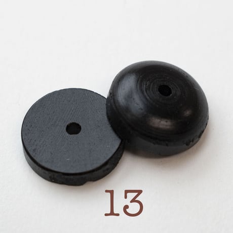 b-033____Φ14　ドーム＆ワッシャーセット　真黒