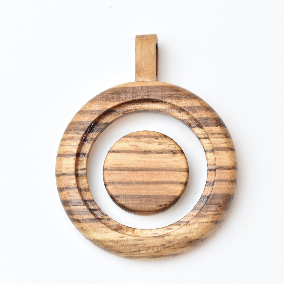 b-765_____ペンダントトップ バイル取付済 ゼブラウッド | WooD Worker