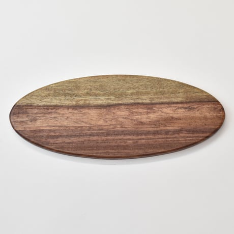 b-544_____12" x  6" BUN TRAY　紅白ブビンガ