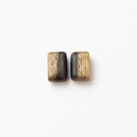b-047______END CAPS　12㎜幅　黒柿
