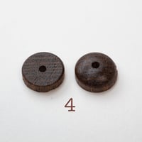 b-029-4-6____Φ12　ドーム&ワッシャーセット　レースウッド　ローズウッド   　パドック
