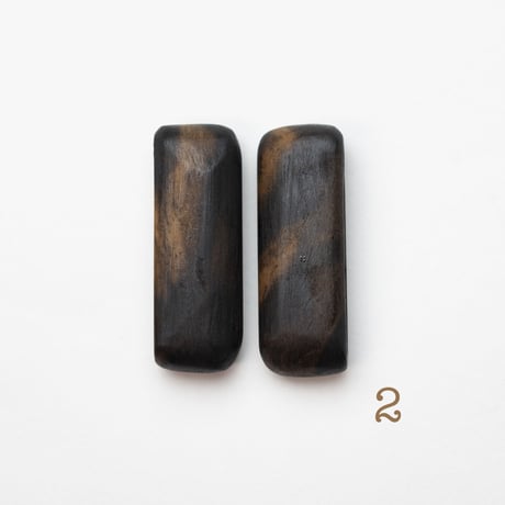 b-148-2〜5_____END CAPS　25㎜幅　黒柿